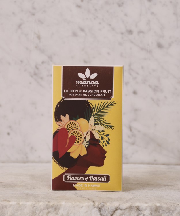 Manoa Liliko'i Passion Fruit 50% Dark Milk Chocolate, 60g
