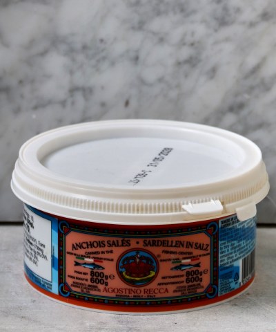 Agostino Recca Anchovies in Salt, 600g