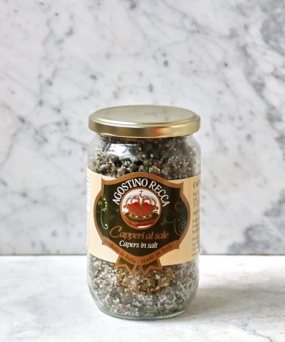 Agostino Recca Capers in Salt, 500g