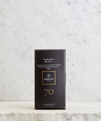 Amedei Toscano Black 70% Dark Chocolate, 50g
