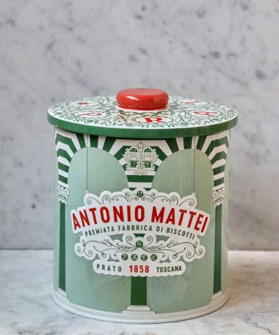Antonio Mattei Almond Biscotti Holiday Tin