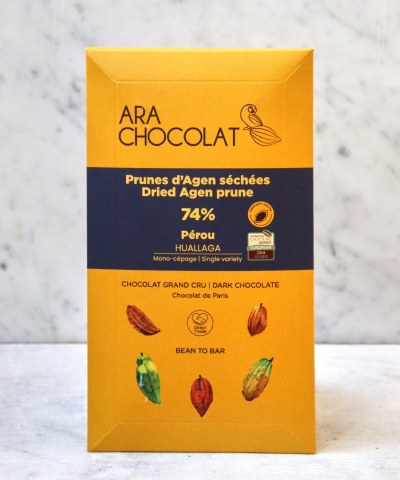 Ara Chocolat Prunes D'agen Sechees, 74% Perou