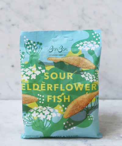 BonBon Sour Elderflower Swedish Fish, 4oz