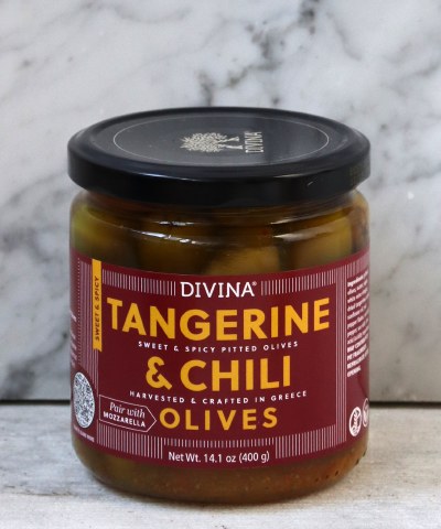 Divina Tangerine & Chili Olives, 400g