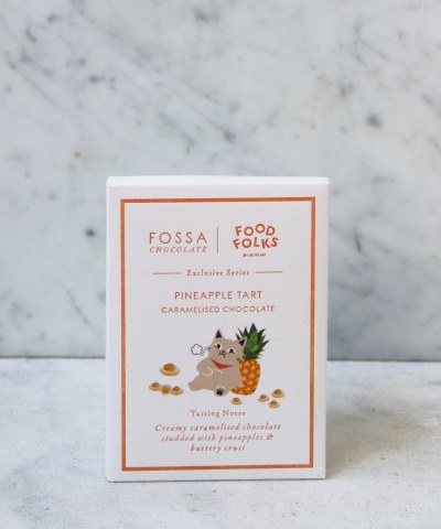 Fossa Pineapple Tart Caramelized Chocolate Bar, 50g