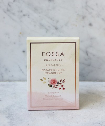 Fossa Pistachio Rose Cranberry 64% Dark Milk Bar, 50g