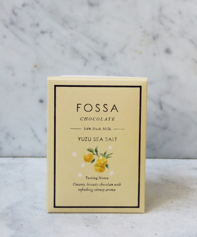 Fossa Yuzu Sea Salt Bar 54% Dark Milk, 50g