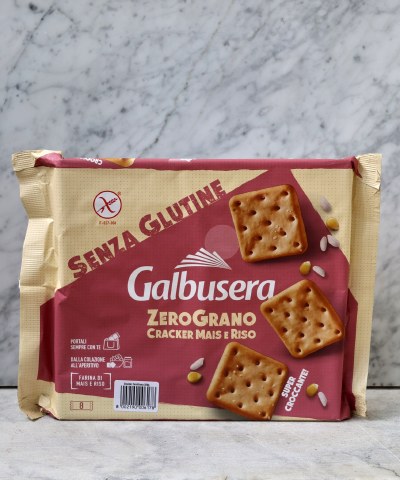 Galbusera Gluten Free Zero Grano Crackers, 8 x 40g