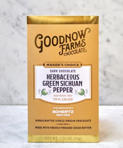 Herbaceous Green Sichuan Pepper 70% Bar, 55g