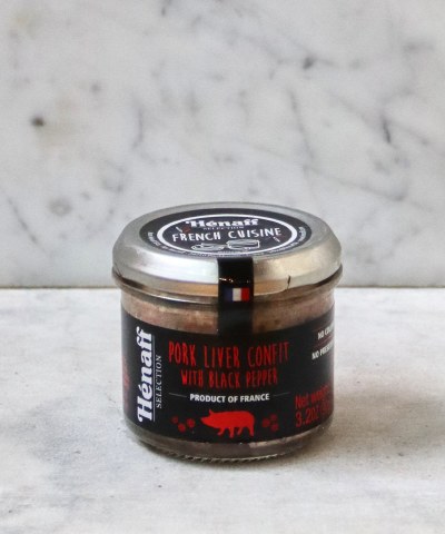 Henaff Pork Liver Confit with Black Pepper, 90g