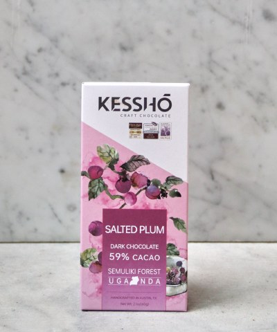 Kessho Salted Plum 59% Bar, 60g