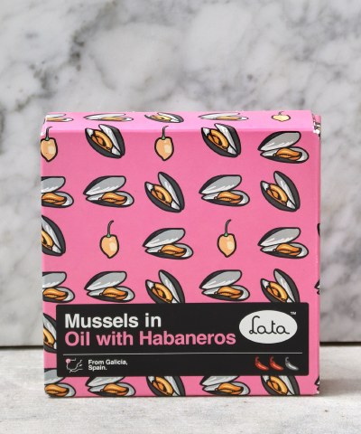 Lata Mussels in Oil with Habaneros, 110g