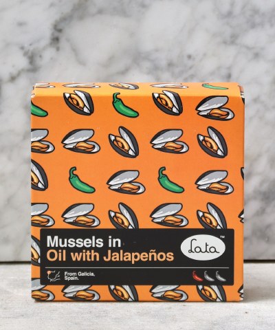 Lata Mussels in Oil with Jalapenos, 110g