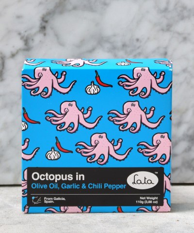 Lata Octopus in Olive Oil, Garlic & Chili Pepper, 110g