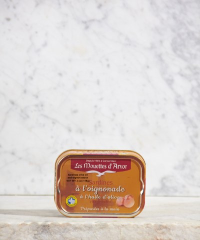 Les Mouettes d'Arvor Sardines in Extra Virgin Olive Oil and Onion Sauce, 115g