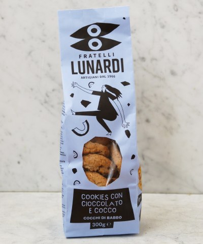 Fratelli Lunardi Chocolate & Coconut Cookies, 200g