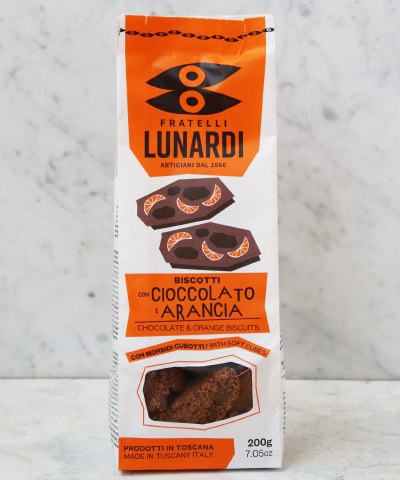 Fratelli Lunardi Chocolate & Candied Orange Cantucci, 200g
