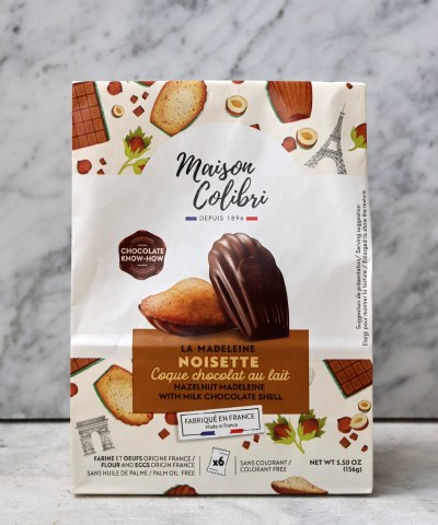 Maison Colibri Hazelnut Madeleine with Milk Chocolate. 156g