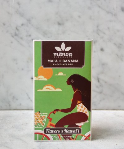 Manoa Mai'a Banana 70% Dark Chocolate, 60g
