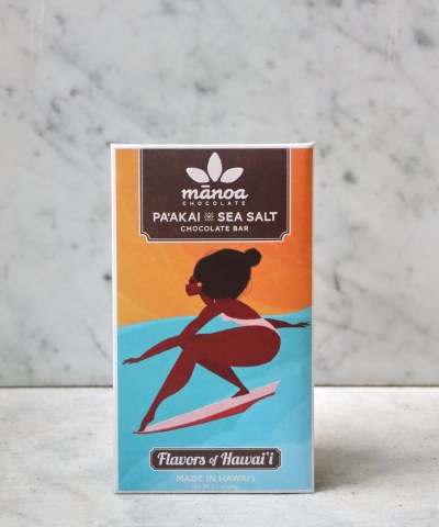 Manoa Pa'akai Sea Salt Dark Chocolate 72% Cacao, 60g