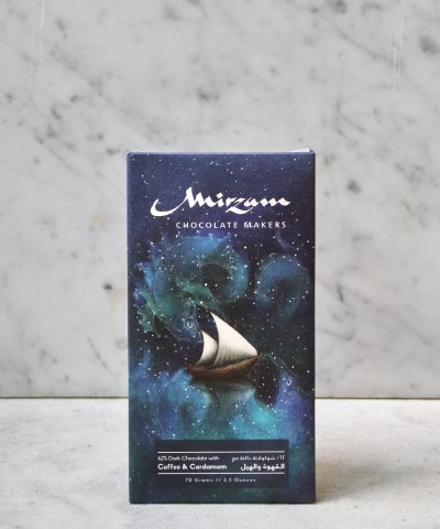 Mirzam Coffee & Cardamom 62% Bar, 70g