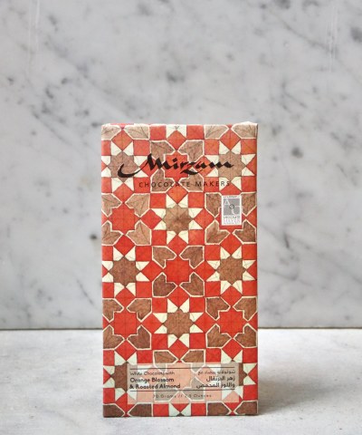 Mirzam Orange Blossom & Roasted Almond White Chocolate Bar, 70g