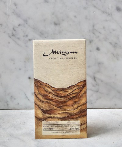Mirzam Ragag 52% Dark Milk Chocolate Bar, 70g