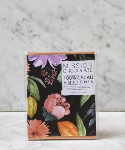 Mission Chocolate 100% Bar, 60g