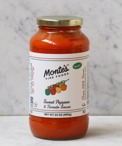 Monte's Sweet Pepper Tomato Sauce, 24oz