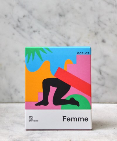Ocelot Femme 55% Milk Chocolate Bar, 100g