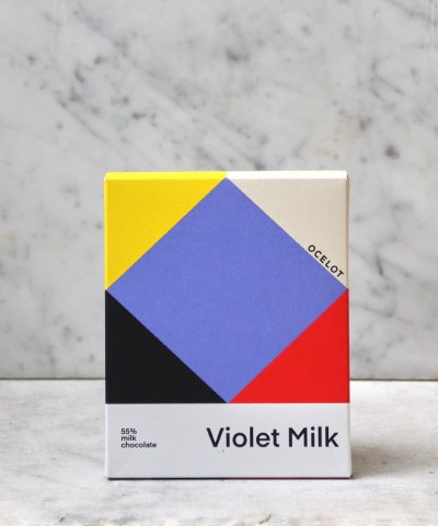 Ocelot Violet Milk 55% Chocolate Bar, 100g
