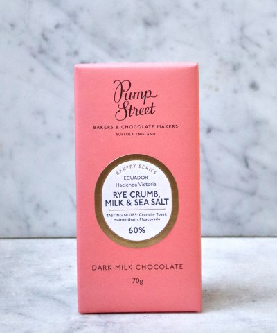 Pump Street Rye Crumb, Milk & Sea Salt 60% Bar, 70g
