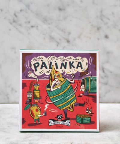 Rózsavölgyi Candied Cocoa Nibs Soaked in Palinka Bar, 70g