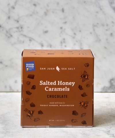San Juan Island Salted Honey Chocolate Caramel, 113g