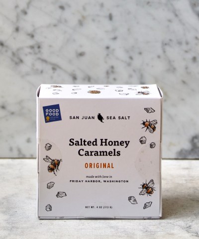 San Juan Island Salted Honey Caramels, 113g