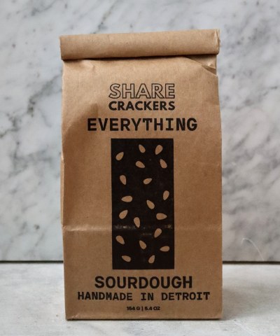 Share Crackers Everything Sourdough Crackers, 154g