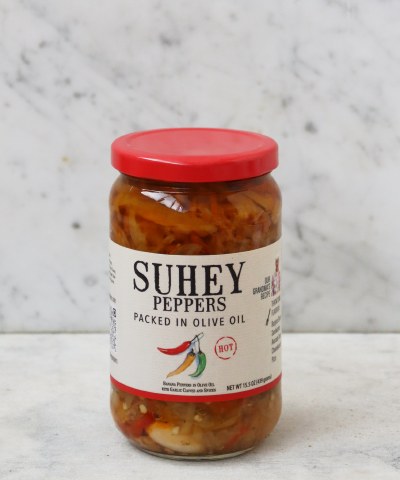 Suhey Hot Peppers, 15.5oz