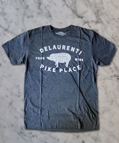 DeLaurenti Classic Pig T-Shirt - Black/White