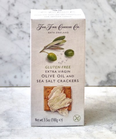 The Fine Cheese Co Gluten Free Olive Oil and Sea Salt Crackers, 3.5oz
