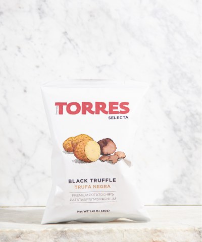 Torres Premium Potato Chips Black Truffle 1.41oz/40g - Patatas