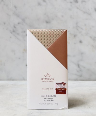 Utopick Saffron Milk Chocolate 56%, 70g Utopick Saffron Milk Chocolate 56%, 70g