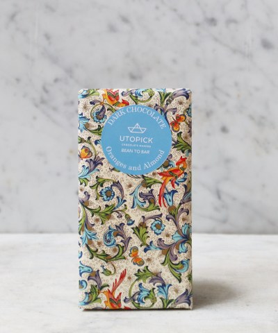 Utopick Candied Orange & Marcona Almond 70%, 90g Utopick Candied Orange & Marcona Almond 70%, 90g