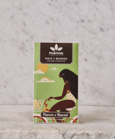 Manoa Mai'a Banana 70% Dark Chocolate, 60g Manoa Mai'a Banana 70% Dark Chocolate, 60g