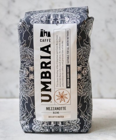 Caffe Umbria Mezzanotte Decaf, 12oz