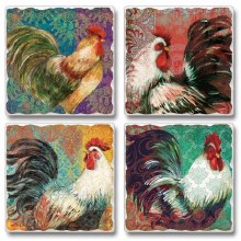 Fancy Pants Roosters Coaster