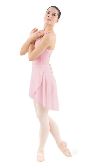 Eurotard High Low Chiffon Wrap Skirt 10126 O/S PNK