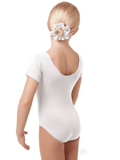 Eurotard Short Sleeve Leotard 1043 2-4 WHT