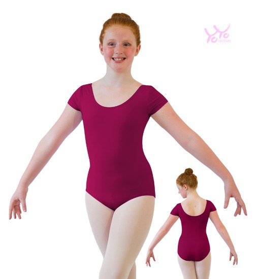 YoYo Active Cap Sleeve Leotard 111C 2-4 BUR