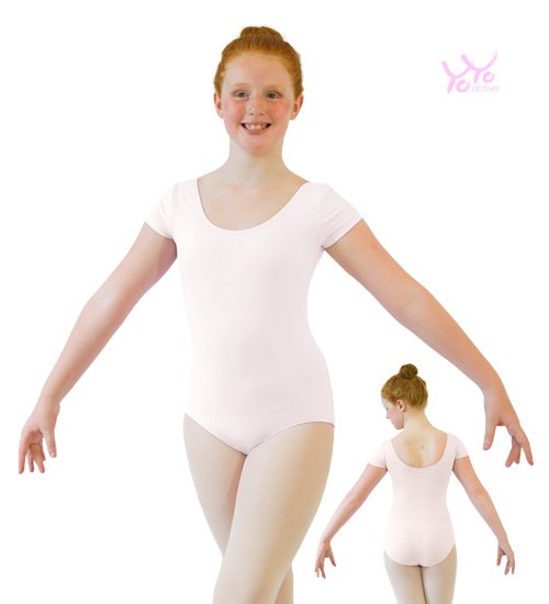 YoYo Active Cap Sleeve Leotard 111C 2-4 PNK