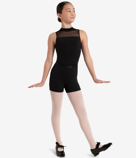 Capezio High Rise Shorts 12169C 4-6 BLK